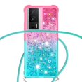 thumbnail image 4 of Funda para Xiaomi POCO F5 Pro 5G Brillantina Líquida Divertida Reluciente y con Cristales en Movimiento Cuerpo Cruzado con Cordón Ajustable, 4 of 5