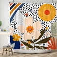 thumbnail image 2 of Tchckioa Boho Floral Shower Curtain for Bathroom,47x64 Inch Waterproof Hooks Bath Curtain Decor, 2 of 6