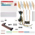 thumbnail image 2 of Apprentissage Électronique Composant Starter Kit Breadboard Sans Soudure Cavalier Fils LEDs Resisitor, 2 of 8