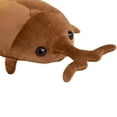 thumbnail image 4 of Cartoon Insect Beetle Stuffed Toy Plush Toys Insect Doll Toy Pillow Toys Dark Brown L, 4 of 9