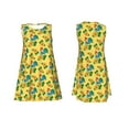thumbnail image 7 of Yiaed Roosters And Sunflowers Print Women's Sleeveless Dress, Loose Fit Summer Dress, Casual Sleeveless Dress for Women, 7 of 7
