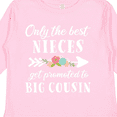 thumbnail image 4 of Inktastic Only the Best Nieces Get Promoted to Big Cousin Boys or Girls Long Sleeve Toddler T-Shirt, 4 of 5