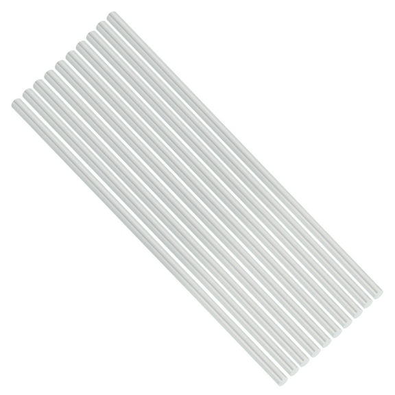 Uxcell 10pcs 1/4"(6mm) Diameter 6061 Aluminum Round Rods 10"(255mm) Length Aluminum Solid Bar for Industrial CNC, DIY Craft, Robotics, Silver