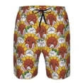 thumbnail image 4 of Naloa Cartoon Sunflowers Men's Beach Shorts, Surfing shorts, Swim trunks, Quick Dry Swim Trunks for Surfing Beach Fun - Large, 4 of 9