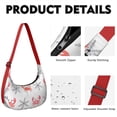 thumbnail image 2 of Shoulder Bag Marine Adorable Crab Sling Crescent Bag for Unisex Women Men Casual Dumpling Bag Casual Handbag Adjustable Strap, 2 of 5