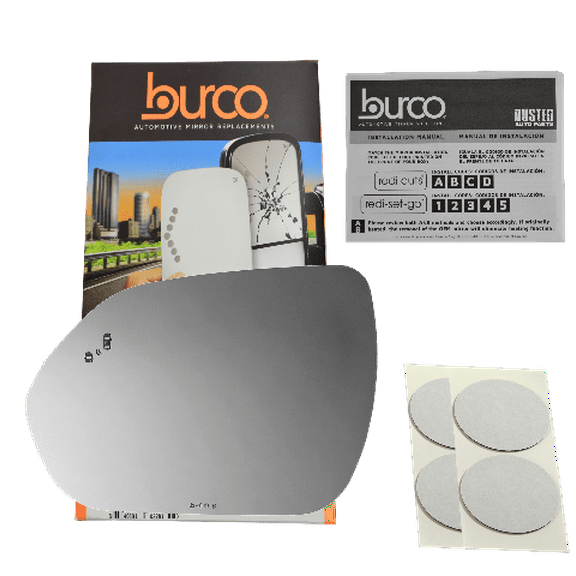 Burco 4849B Compatible with 21-23 Kia Seltos Left Driver Side Mirror Glass with Blind Spot Detection