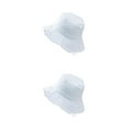 thumbnail image 2 of kurtrusly Bucket Hat Fashionable Sun Protection For Outdoor Activities Casual Comfort white 2Set, 2 of 6