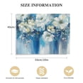 thumbnail image 2 of Nawypu  Bathroom Wall Art Abstract Flowers - White Floral Painting Artwork on Canvas with Gold Pictures for Blue Gray Bedroom Decor, 2 of 5