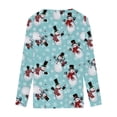 thumbnail image 5 of Pntutb Casual Mujer Cuello en V Verano Sexy Estampado Regular Mujer Manga larga top Pntutb Pntutb-2863, 5 of 5