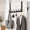 Matte Black-Fits 1 3/4" Doors with 15.75" Arms, variant on Long Over The Door Hooks Hanger With 15.75 Inches Extended Arms Fits 1 3/4" Doors F40u 6 Double-hanger Design Thickened Heavy Dut