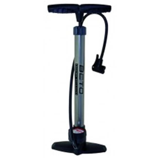 white BETO bike Beto Bicycle pump model Colored made of steel with pressure gauge 