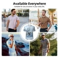 thumbnail image 5 of Yiaed Winter Reindeer In Snowy MountainsPrint Men's Short Sleeve Polo Shirt,Golf Polo for Men Three-Button Golf Shirt Athletic Casual Collared T-Shirt- X-Large, 5 of 6