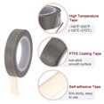 thumbnail image 4 of PTFE Película Cinta Rollo, 0,4" x 33 Pies Alta Temperatura Cinta 0,08mm Grosor con Único Lado Adhesivo para Vacío Sellado Máquina, Manuales Impulso Selladoras, Gris, 4 of 5