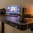 thumbnail image 4 of FLEXISPOT 48" Electric Standing Desk with Drawer Desktop & Adjustable Frame Quick Install w/USB Charge 3 Ports Child lock, Black, 4 of 7