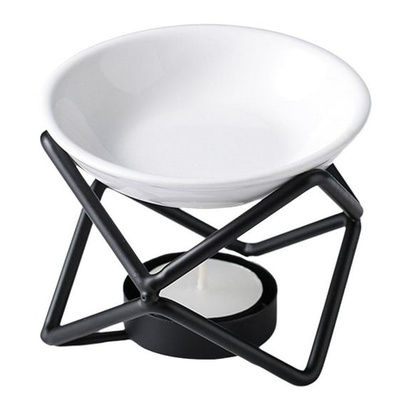 Oil Melt Tealight Holder Fragrance Warmer Black