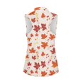 thumbnail image 2 of Whosucclay Maple Leaf Notes Women's Sleeveless Golf Shirts for Womens, Comfortable Soft Womens Golf Shirt for Tennis Athletic XS - 2XL, 2 of 7