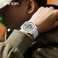 thumbnail image 4 of SANDA 2022 New Men's Watches 10mm Super Slim Electronic LED Digital Watches for Male Clock Wristwatch Relogio Masculino 6107, 4 of 6