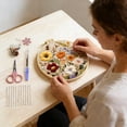 thumbnail image 4 of Embroidery For Beginners & Adults DIY Hand Embroidery Needlepoint With Printed Fabric Threads And Instructions, 4 of 4
