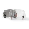 thumbnail image 1 of Gray Universal Motorcy Windshield Extension Adjustable Spoiler for BMW Kawasaki Yamaha Honda Suzuki 300x195x155MM, 1 of 5