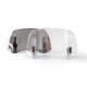 thumbnail image 1 of Gray Universal Motorcy Windshield Extension Adjustable Spoiler for BMW Kawasaki Yamaha Honda Suzuki 300x195x155MM, 1 of 5