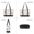 thumbnail image 6 of FORMRS Canvas Laptop Tote Bag for Women with 15.6" Computer Compartments Shoulder Handbag, Gray Bears, 6 of 7