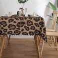thumbnail image 4 of Leopard Print Rectangle Tablecloth African Wild Animal Table Cloth Cheetah Rectangular Tablecloth Classic Table Cover for Dining Kitchen Party 54 x 72 Inch, 4 of 5