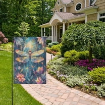 Beautiful Dragonfly Garden Flag Double Sided 12 x 18 Inch Outside Yard Decoration Outdoor Flag