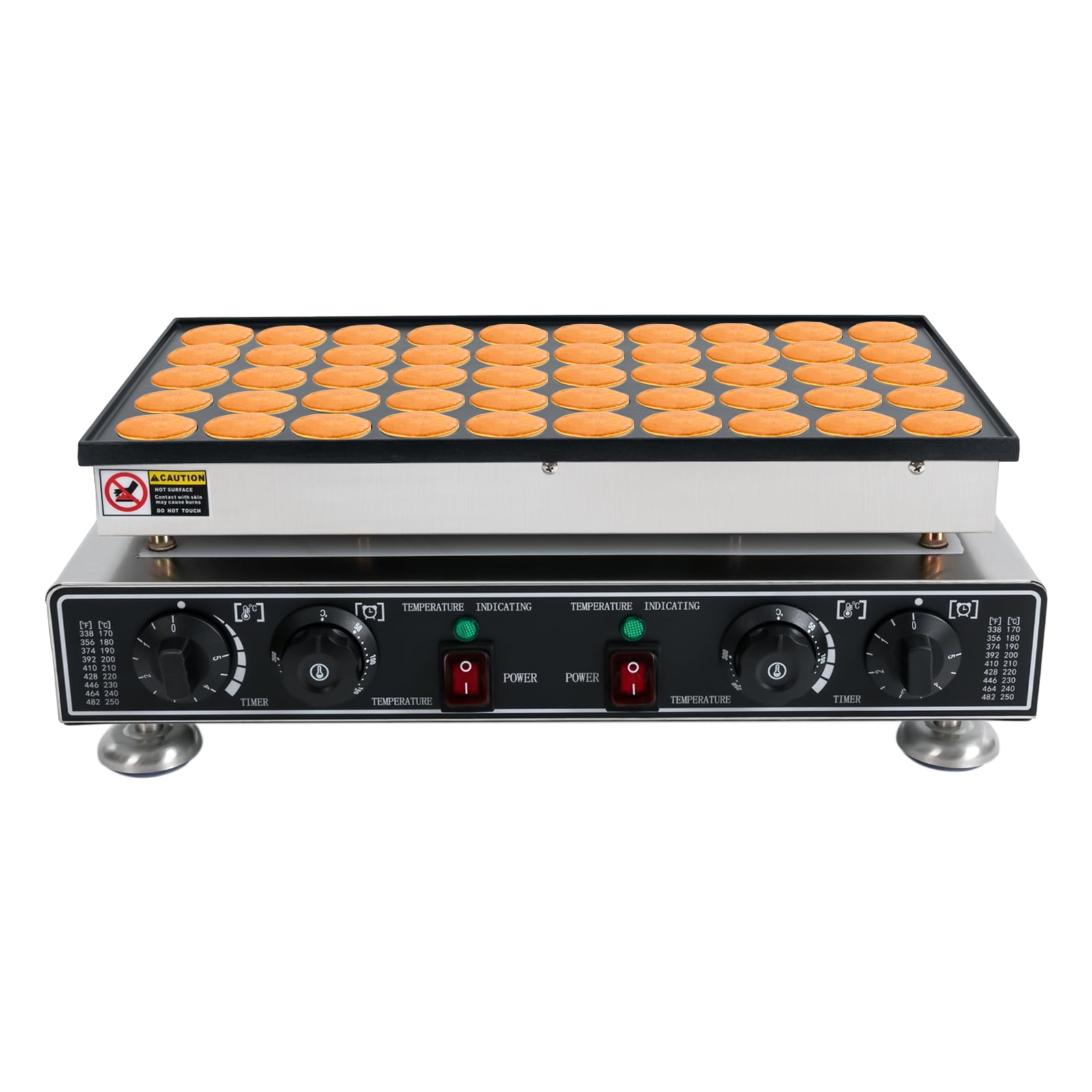 Mini Dutch Pancake Maker Waffle Pancakes Baker, Commercial, Non-Stick Surface