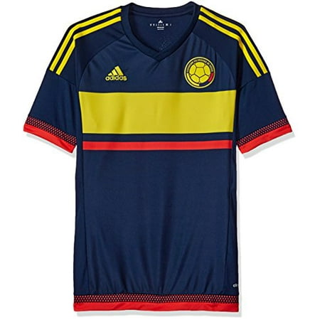International Soccer Columbia Men's Jersey, X-Small, Navy/Yellow/Red