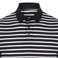thumbnail image 2 of Front Row Mens Striped Jersey Polo Shirt, 2 of 4