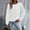White, variant on Solid Crewneck Sweatshirt Womens Athletic Cotton Womens Oversized Sweatshirt Cozy Long Sleeve Casual Athleisure Wear For Women Deal Of The Day