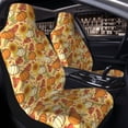 thumbnail image 2 of Uemuo Pumpkin And Sunflower Pattern Car Seat Covers for Front Seats Waterproof Seat Covers for Cars, Universal Auto Front Seats Protector Fits for Car-1, 2 of 6