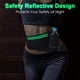 thumbnail image 5 of Riñonera de hidratación con cinturón para correr con soporte para botella de agua para hombres y mujeres, riñonera reflectante, verde, 5 of 5