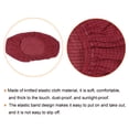 thumbnail image 4 of Aire Acondicionado Cubierta 35-37 Pulgadas Tejido Elástico Tela Polvo Prueba para Pared Montaje Unidades Split Interior AC Cubiertas Vino Rojo, 4 of 5