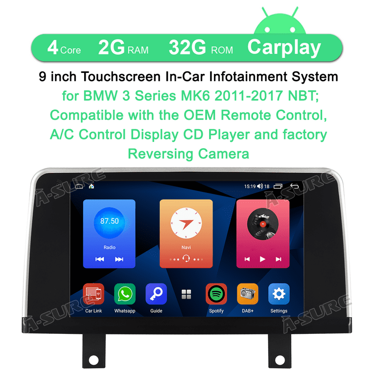 Android 11 Car Stereo Radio GPS CarPlay for BMW 3 Series 2011-2017 NBT F30  F31 