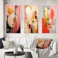thumbnail image 1 of Designart "Serendipitous Circular Geometric Serenity I" Modern Geometric Framed Wall Art Set Of 3 - Gold Abstract Frame Gallery Wall Set For Home Decor, 1 of 6