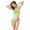 Fruit Green, variant on Summer Women Halter Bandage Bikini Set Two-piece Solid Color Swimsuit Swimwear