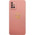 thumbnail image 2 of for Galaxy A51 4G Case(Not fit 5G),Cute Bling Side&Back Plated Love Heart with Anti-Fall Lens Camera Cover Protection Soft Shockproof Anti-Fingerprint Case for Samsung Galaxy A51 6.5" - Pink, 2 of 7