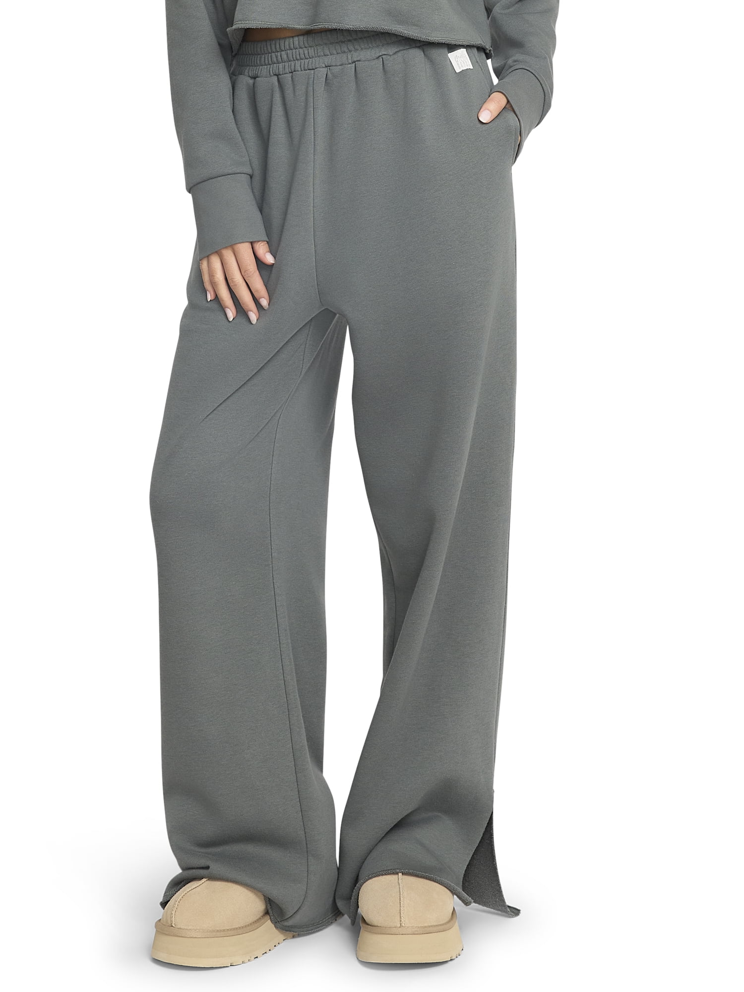 Mills by Millie Bobby Brown Women's Mineral Wash Wide Leg Sweatpants, Sizes XXS-4X