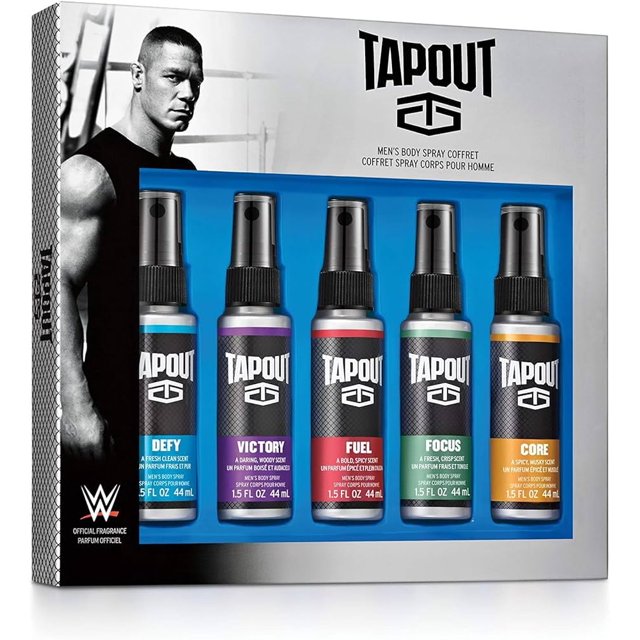 Set de regalo Perfume TAPOUT Body Spray para hombre, paquete de cinco