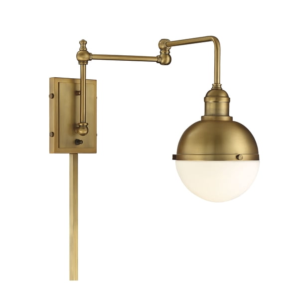 Trade Winds Arlington Wall Sconce in Warm Brass