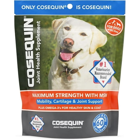 UPC: 0755970420012 | Cosequin Max Strength Joint Health Supplement with MSM and Omega-3s Fish Oil for Dogs  60CT