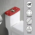 thumbnail image 3 of ZIATUBLE Christmas Snowflakes Toilet Top Cover Black Cat Toilet Tank Dust Cover Washable Toilet Tank Protector Cover 2 Piece Reusable Toilet Tank Lid Covers for Bathroom Toilet Tank Lids, 3 of 5