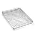 thumbnail image 1 of Bandeja para hornear con rejilla Homikit, acero inoxidable, 40 x 30 cm, 1 of 9
