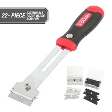 Hyper Tough Extendable Razor Blade Scraper with Replaceable Blades, 9 inch