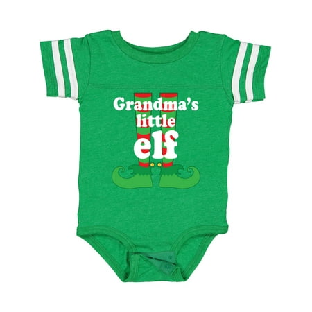 

Inktastic Christmas Grandma Little Elf Outfit Gift Baby Boy or Baby Girl Bodysuit