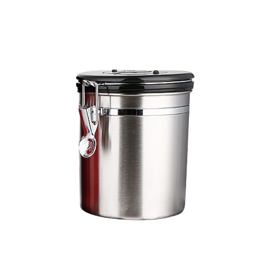 Airtight Stainless Steel Jar Canister Coffee Flour Sugar Tea Container Holder y 