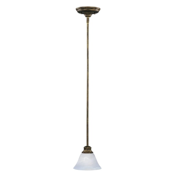 91068MRKB Maxim Lighting Pacific-1 Light Mini Pendant in Transitional style-7 Inches wide by 6 inches high-Kentucky Bronze Finish-Marble Glass Color