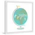 thumbnail image 3 of Marmont Hill "Explore Globe" by Karen Zukowski Framed Painting Print, 3 of 5