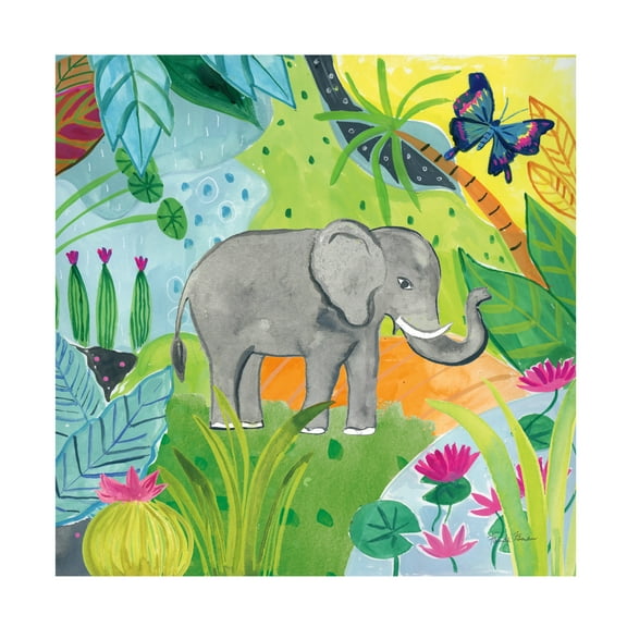 Farida Zaman 'The Big Jungle I' Canvas Art